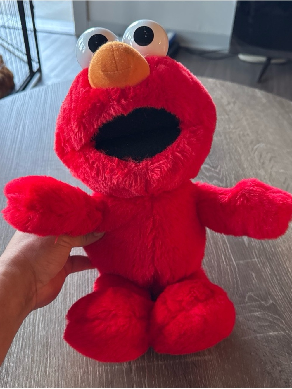 Red Plush Sesame-Style Character Toy - Soft Kids Stuffed Animal